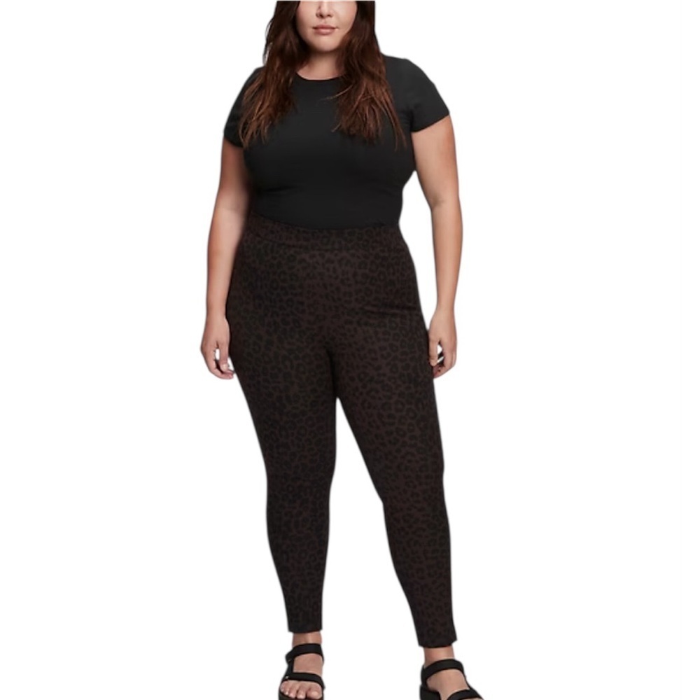 GAP High Rise Bi-Stretch Leopard Print Legging pants 16 - Picture 1 of 10